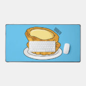 卵タルト漫画イラストレーション デスクマット (キーボード&マウス)