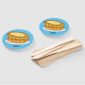 卵タルト漫画イラストレーション ハンドファン (組立なし)