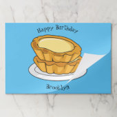 卵タルト漫画イラストレーション ペーパーパッド (折り畳み)