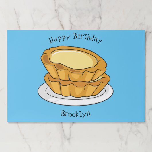 卵タルト漫画イラストレーション ペーパーパッド (正面)