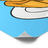 卵タルト漫画イラストレーション ポスター (角)