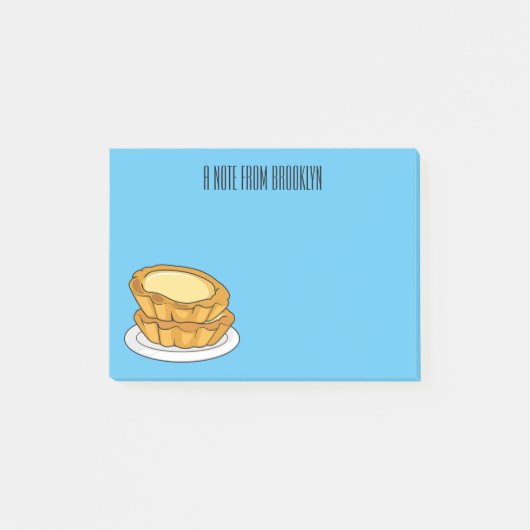 卵タルト漫画イラストレーション ポストイット (正面)