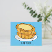 卵タルト漫画イラストレーション ポストカード (スタンド正面)