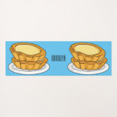 卵タルト漫画イラストレーション ヨガマット (裏面(横))