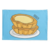 卵タルト漫画イラストレーション 枕カバー (裏面)