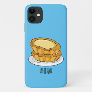 卵タルト漫画イラストレーション iPhone 11 ケース