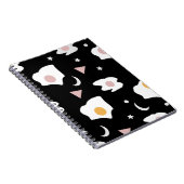 卵ディナームーン紙吹雪模様 ノートブック (右側)