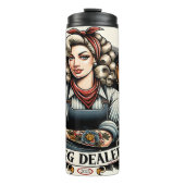 卵ディーラー – レトロファームガールチキン タンブラー (正面)