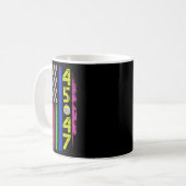 卵トランプ付きおもしろい米国国旗45 47イースターデー2 コーヒーマグカップ (正面左)