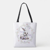 卵トートバッグのバスケットとイースターバニー トートバッグ (裏面)