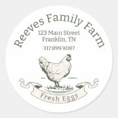 卵パック丸ラベルシール ラウンドシール (正面)