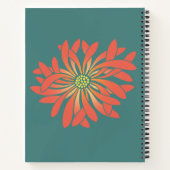 卵パーソナライズされたを残さない珊瑚花 ノートブック (裏面)