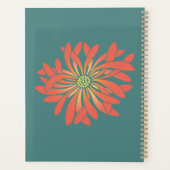 卵パーソナライズされたを残さない珊瑚花 プランナー手帳 (裏面)