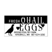 卵パーソナライズされたカートンフレッシュクワイルエッグ&ハート ラバースタンプ (インプリント)