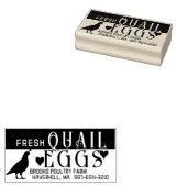 卵パーソナライズされたカートンフレッシュクワイルエッグ&ハート ラバースタンプ (押印)