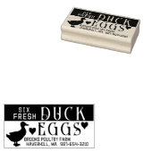 卵パーソナライズされたカートン生鴨エッグ&ハート ラバースタンプ (押印)