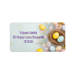 卵パーソナライズされた入りイースターバスケット ラベル