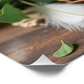 卵パーソナライズされた入れ素朴標識 ポスター (コーナー)