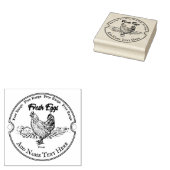 卵パーソナライズされた木印 ラバースタンプ (押印)