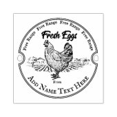 卵パーソナライズされた木印 ラバースタンプ (インプリント)