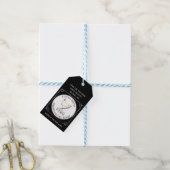 卵プロモーション製品ラベルブラック ギフトタグ (より糸付き)