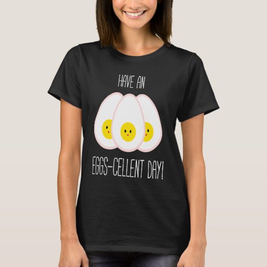 卵プンエッグミームユーモア料理グルメ皮肉 Tシャツ (正面)