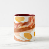 卵ベーコンとトースト ツートーンマグカップ (中央)