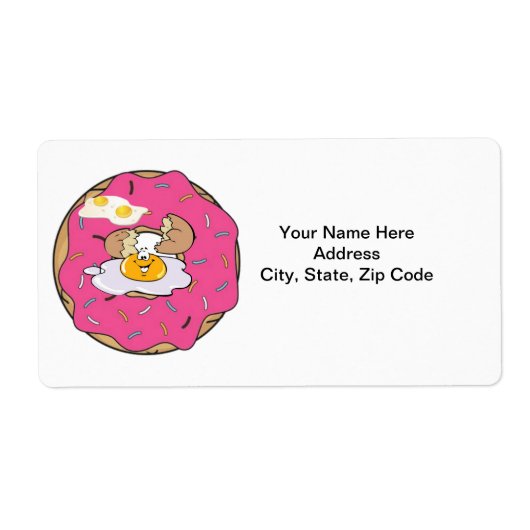 卵ベーコンラベル ラベル (正面)