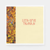 卵ホワイトディナー感謝していハッ与えズ スタンダードランチョンナプキン (正面)