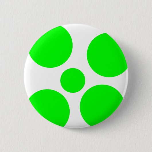 卵ボタン 缶バッジ (正面)