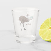 卵マンガイラストレーション付きEMU ショットグラス (裏面)