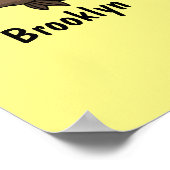 卵マンガイラストレーション付きEMU ポスター (角)