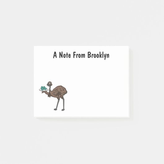 卵マンガイラストレーション付きEMU ポストイット (正面)