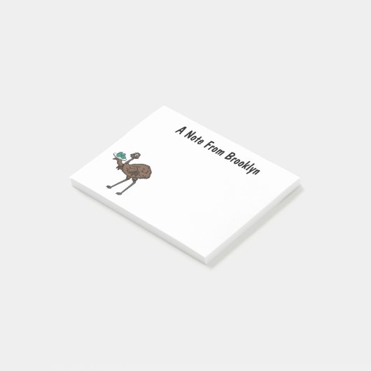 卵マンガイラストレーション付きEMU ポストイット (アングル)