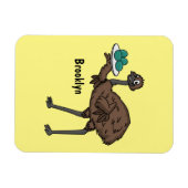 卵マンガイラストレーション付きEMU マグネット (横)