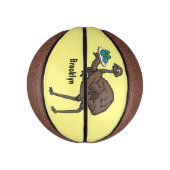 卵マンガイラストレーション付きEMU ミニバスケットボール (縦)