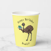 卵マンガイラストレーション付きEMU 紙コップ (裏面)