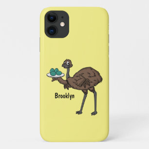 卵マンガイラストレーション付きEMU iPhone 11 ケース