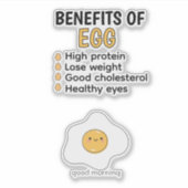 卵モダンおもしろい愛者の卵の引用文効果 シール (正面)