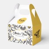 卵モダンイラストレーションカートン包装箱バッグ フェイバーボックス (正面サイド)