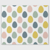 卵モダンカラフル型 |イースターラッピングパ ラッピングペーパー (フラット)