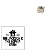 卵モダンパーソナライズされた商の名前ブラック文字 ラバースタンプ (押印)