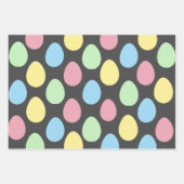 卵モダン型カラフルイースターラッピング紙 ラッピングペーパーシート (正面3)