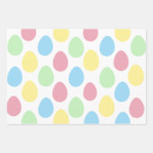 卵モダン型カラフルイースターラッピング紙 ラッピングペーパーシート (正面)
