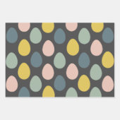 卵モダン型カラフルイースターラッピング紙 ラッピングペーパーシート (正面3)