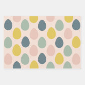 卵モダン型カラフルイースターラッピング紙 ラッピングペーパーシート (正面2)