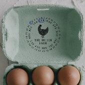 卵モダン鶏の生卵の月の日付 ラバースタンプ