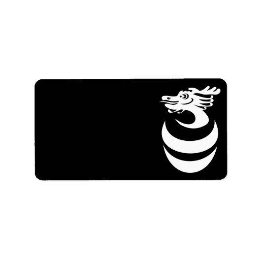 卵ラベルの白い竜 ラベル (正面)