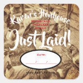 卵ラベル スクエアシール (正面)