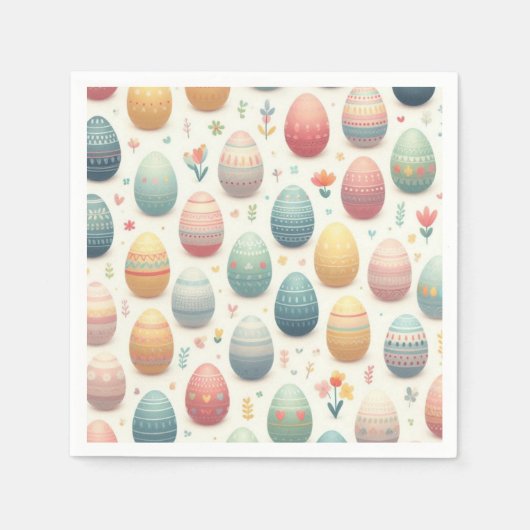 卵中心の スタンダードカクテルナプキン (正面)